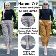 Women's Harem Pants - 7/9 Women's Harem Pants with Jumbo Passport Pockets