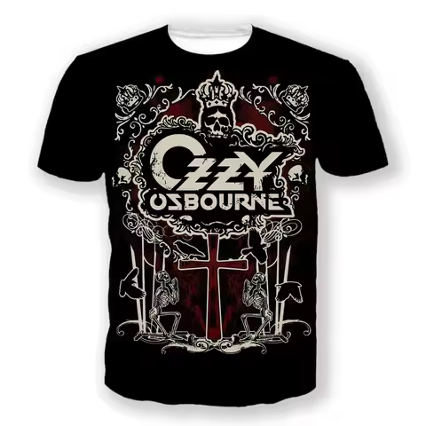 Summer T-Shirts Ozzy Osbourne 3D Printed Streetwear Men Women Fashion Oversized Short Sleeve T Shirt