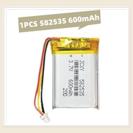 582535 602535 3.7V 600mAh  Rechargeable Lithium Polymer Battery For DVR MP3 GPS Smart Phone LED Ligh