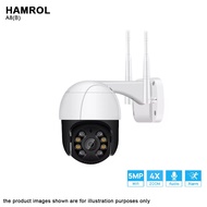 HAMROL 5MP Wifi PTZ Camera H.265 4X Digital Zoom Human Detection PTZ IP Camera