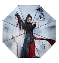 【Innovative】 The Untamed Wei Wuxian Lan Wangji Xiao Zhan And Wang Yibo Custom Umbrellas Mo Dao Zu Shi Cosplay Automatic Folding Umbrella