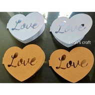 heart card tags/ kraftpaper 200gsm/ white paper 200gsm