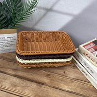 Bakul Roti Rotan Tiruan Bakul Anyaman Rotan Bakul Penyimpanan Bakul Paparan Pasaraya Bakul Rotan Bua