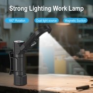 Boruit LED COB Headlamp 6 Light Modes Waterproof Type-C Power Display Multifunctional Folding Head T