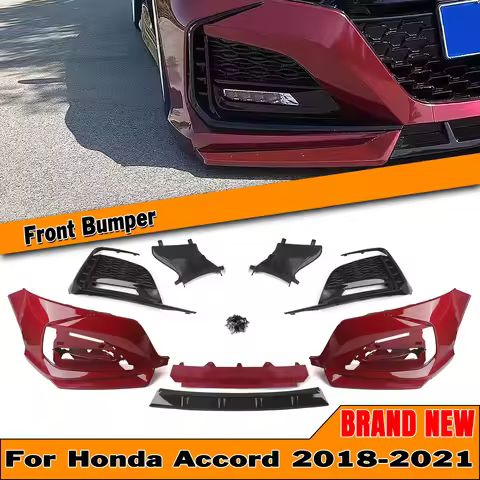 YOFER Front Bumper Cover Surround Molding Trim For Honda Accord 10th 2018-2021 Fog Light Enclosure I