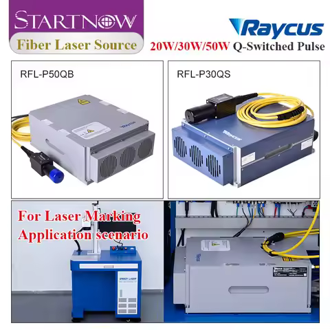 Startnow Raycus 50W RFL-P30QS 20W Fiber Laser Source For DIY Engraving Cutting Machine Jewelry Gold 