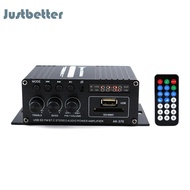 เครื่องขยายสัญญาณบลูทูธไฮไฟ AK-370 12Vเครื่องขยายสัญญาณเสียงและเล่นเพลงช่อง2.0คุณภาพสูง