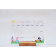 Bebesail acrylic board Schedule planner board Whiteboard