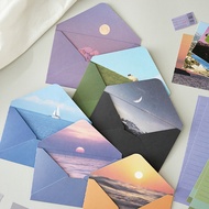 Romantic style letter paper envelope set - Handwritten letter set: 1 envelope + 3 letter papers + 1 