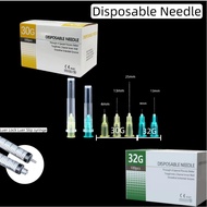 Raya Ramadan COD 10pcs 100pcs Disposable Needle 30G 4mm 32G 4mm  beauty tool used for 1ml/3ml syring