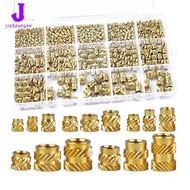 tobbehere-M2 M2.5 M3 M5 M6 Female Metric Knurled Threaded Inserts- 400 Pcs Premium Brass Insert Nuts