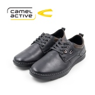 【Ready Stock】camel active Men Black Raphael Lace Up Shoes 851963-SO3R-1-BLACK (Nubuck Leather)