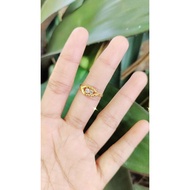 MATA 6k Gold Ball Eye Ring