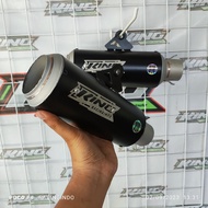 HITAM Selenser slinser Muffler king original model dpj gp 1 Black tiger Antem mx king mx 135 sonic satria mx king Etc