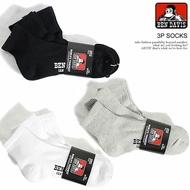 Silver Hall [BEN DAVIS] 9925 3-PAIR PACK SOCKS Low (One Color Three Items)