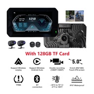 5 inch Motorcycle Carplay GPS Navigation Motorcycle Recorder Touch Screen Outdoor Waterproof Portabl