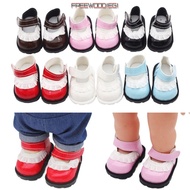 FREEWOODIEGI Doll Shoes, Replacement 20cm Mini Shoes, Mini Leather Lace Adhesive Shoes Birthday Gift