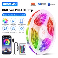 MeeGoo Smart LED Light Strip RGB Energy Saving Ambient Light Bluetooth control DIY Colors Music Sync