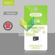 ROBOT Micro SD OTG Storage TF 8GB Memory Card hp Class 10 - RT8G