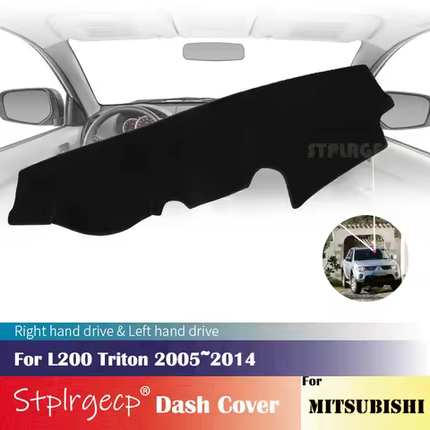 for Mitsubishi L200 Triton 2004-2014 Anti-Slip Dashboard Cover Protective Pad Car Accessories Sunsha