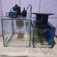 Aquarium 30x20x20 dan 30x15x15 , filter, pompa, aerator, Jual Borongan