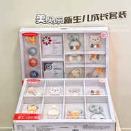 Newborn Baby Gift Toy Teether Soothing Rattle Free 0-6 Months Newborn Baby 3 Full Month Gift Box Set