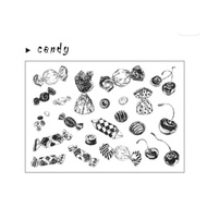 No. 33 Candy Fruit Moodtape Silicone Seal Transparent Handbook Supplies Crystal Creation Stationery