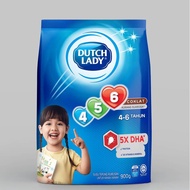 Dutch Lady 456 Chocolate (900g) Susu Coklat Kanak-kanak Berumur 4 Hingga 6 Tahun Susu Coklat Tepung 