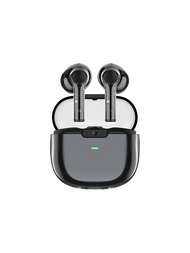 Recci 2023新款w50 Tws無線耳機,琥珀色機械透明充電盒高保真音質耳機,超長續航力的戶外運動耳機,適合女性,男性和成年人的完美禮物