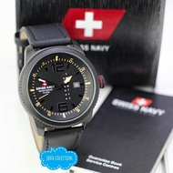 Jam Tangan Pria Swiss Navy 1133 Original Tali Kulit