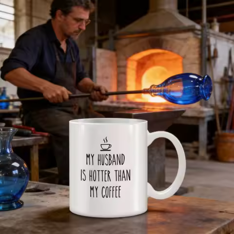 Unique Cup My Husband Is Hotter Than My Coffee Mug Mugs Ceramic Coffee Cups and Mugs Original Breakf