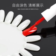 colour chart/round colour chart/natural /clear/nail tips