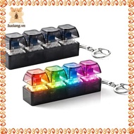 [luxiang.vn] Keyboard Fidget Toy with LED Light 4Keys Keyboard Keycaps Fidget Toy 4Keys Keyboard Key