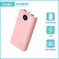 KIVEE พาวเว่อร์แบงค์ แบตสำรอง 20000mAh power bank ของแท้ 100% มาตรฐาน มอก. แบตเตอรี่สำรอง พาวเวอร์แบ