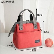 全城熱賣 - 多用途袋,午餐袋 便當袋,媽媽袋,日系戶外手提便攜式帶飯便當保溫袋 加厚保溫袋飯盒袋便當包【加厚紅色】#KHH