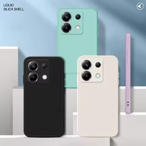 Square Matte Soft Case for Xiaomi Poco X6 Neo Full Protection Soft Phone Cover POCO X6 Pro Coque Bac