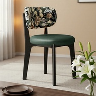 Vintage Solid Wood Dining Chair, Nordic Home/Dining/Hotel/Dressing Kerusi Makan Kayu Padat Gaya Vint