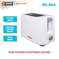 Elba ET-G2770(WH) / ETG2770WH Toaster ~ 2 Slice (700W White) - ETG2770WH