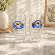 Kirin Beer Mug (Vintage Mug) A Thick Tall Glass With Handle Capacity Approximately 380.
