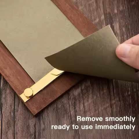 Vintage Hanging Memo Clipboard, Roll Paper Blank Memo Pad, Wooden Message Board for Notes & Reminder