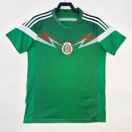 Authentic 2014 Mexico Vintage Short Sleeve Nostalgic Home And Away Jersey Hernandez Rodriguez Footba
