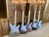 กีต้าร์ไฟฟ้า ST-sss. Siam music มีหลายสีให้เลือก คอหลังเผา หน้าขาว แถมฟรี กระเป๋ากีต้าร์ 1 ใบ สายแจ็