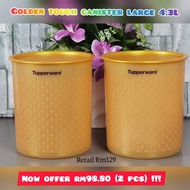 TUPPERWARE 3L ONE TOUCH AIRTIGHT CANISTER (One touch Blue) / Tupperware Golden Touch Canister 4.3L