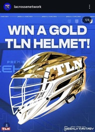 全新💥 Cascade XRS Pro Helmet Gold The Lacrosse Network 棍網球頭盔