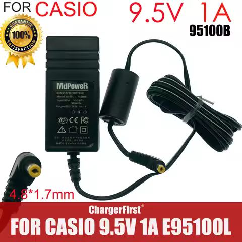 AD-E95100LW AD-E95100LJ 9.5V 1A AC Adapter Charger For Casio Keyboard CTK-4200 /4400 /3300 /2400 Pow