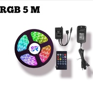 Paket Lampu SENSOR MUSIC Led strip RGB 3528 5050 IP44 Sensor Suara Music 5m 10m
