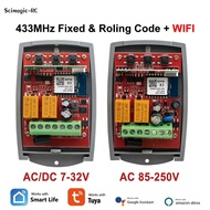 ◊ Tuya Wifi Universal Garage Remote Control 433MHz Receiver 2CH For 433.92MHz Garage Door Opener Gat