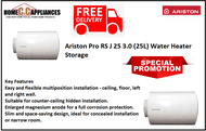 Ariston Pro RS J 25 3.0 (25L) Water Heater Storage / FREE EXPRESS DELIVERY