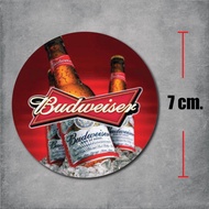 sticker pvc BUDWEISER สติกเกอร์ บัดไวเซอร์ งานพิมพ์ดีที่สุด OFFSET PRINTING เคลือบ UV กันแดด กันน้ำ