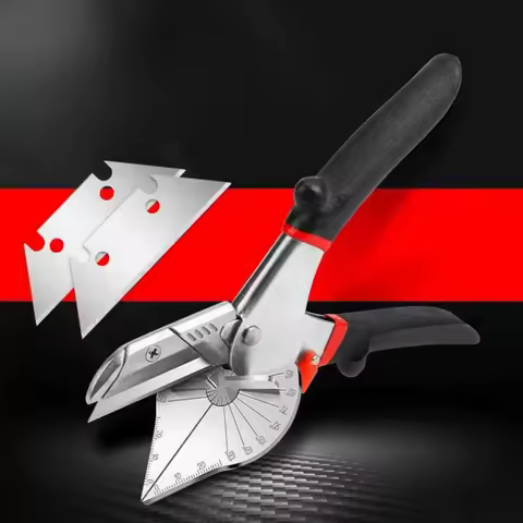 Multi-angle Bevel Scissors Angle Shear 45-135 Degree Angle Mitre Siding Wire Duct Cutter with Replac